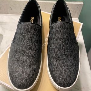 Michael Kors Keaton slip ons, black
